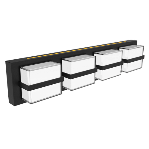 HRVL-24-9CP5NL-SV-TD-MB - 24" Hera LED Vanity Light NightLightR 25W Selectable CCT - ETI Lighting