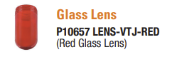 LENS-VTJ-RED - Red Glass Lens for Vapor Tight Jelly Jar Fixture - NaturaLED