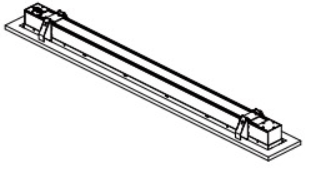 MT-LAL/RM/2FT/BK - 2FT Recessed Mount Kit for Linear Architectural Light - NaturaLED
