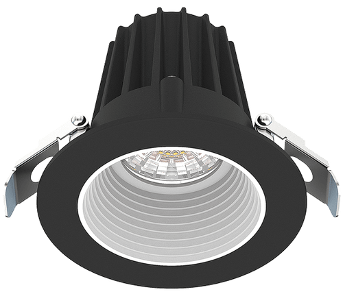 JXL-COB02-R09W-5CCT-BK-2RR-BF-WH - 2" Round 9W 5CCT Recessed Baffle LED - Lotus LED