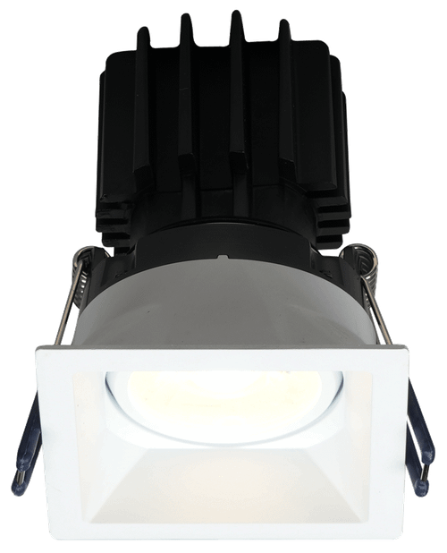 LSG3-3018K-HO-TT-WH - 3" Square 11W Dim to Warm Regressed Gimbal Downlight White - Lotus LED