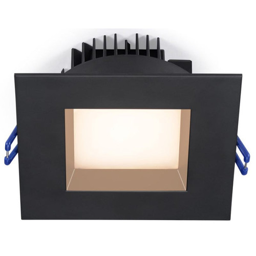 LL4SR-5CCT-BK - 4" Square Regressed 14.5W LED 5CCT Black Downlight - Lotus LED
