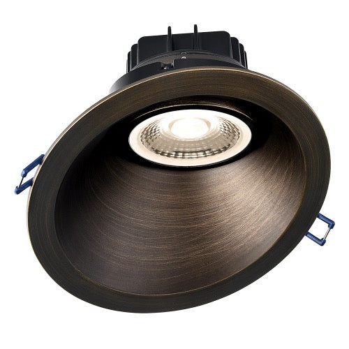 LRG6-3018K-HO-6RSL-ORB - 6" Sloped Round 18W LED Gimbal Dim to Warm 3000K-1800K Bronze - Lotus LED
