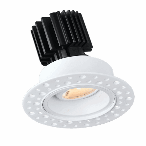 L3G-RIT-WH-RC20-4C90 - 3" Tangra Gimbal Round Invisible Recessed Trim 4CCT DTW CRI90 - Lotus LED