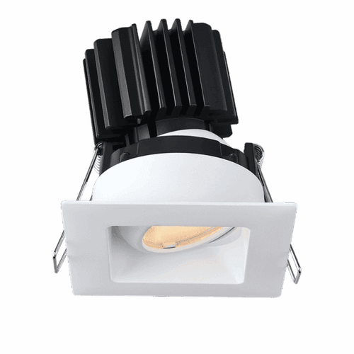 L3G-SRW-WH-LW36-1895 - Tangra 3" Gimbal Square Recessed Wide White Trim 36° DTW - Lotus LED