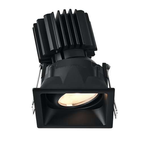 L3G-SRT-BK-LB50-5C98 - Tangra 3" Square Gimbal Recessed Thin Trim 5CCT CRI98 - Lotus LED