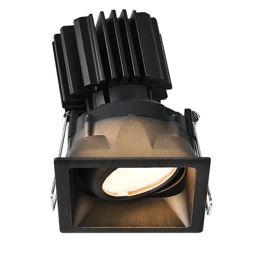 L3G-SRT-BR-RC36-1895 - Tangra 3" Gimbal Square Recessed Thin Bronze Trim DTW - Lotus LED