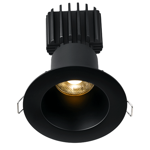 L3F-RDW-BK-RC36-1895 - Tangra 3" Dim to Warm 3" Round Deep Regressed Trim 36° Black - Lotus LED