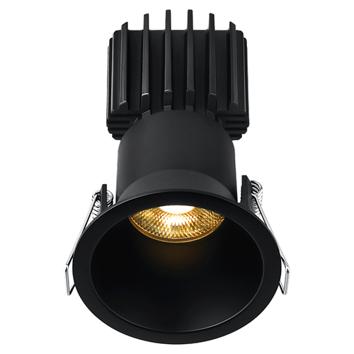 L3F-RDT-BK-LB24-3K95 - Tangra 3" Fixed Round Deep Regressed Trim 3000K CRI95 - Lotus LED