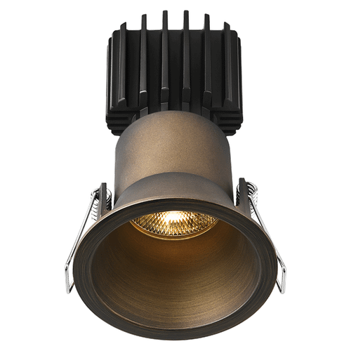 L3F-RDT-BR-RC36-1895 - 3" Tangra Fixed Round Deep Regressed Thin Bronze Trim DTW - Lotus LED