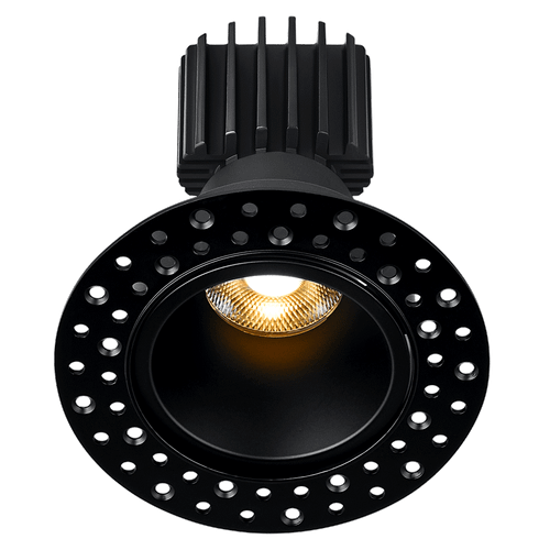 L3F-RDI-BK-LB36-3K95 - Tangra 3" Fixed Round Deep Regressed Invisible Trim 3000K CRI95 - Lotus LED