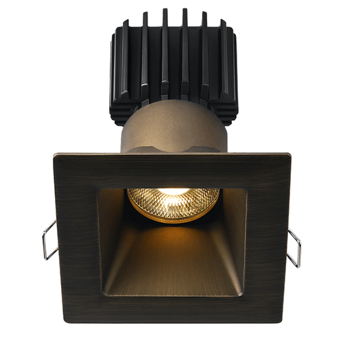 L3F-SDW-BR-LB50-3K95 - Tangra 3" Fixed Square Deep Regressed Bronze Trim 3000K CRI95 - Lotus LED