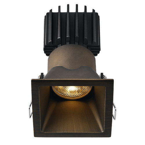L3F-SDT-BR-RS20-1895 - Tangra 3" Square Deep Regressed Thin Bronze Trim 20° DTW - Lotus LED