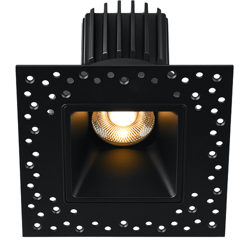 L3F-SDI-BK-RF50-3K98 - Tangra 3" Fixed Square Deep Regressed Invisible Black Trim 3000K CRI98 - Lotus LED