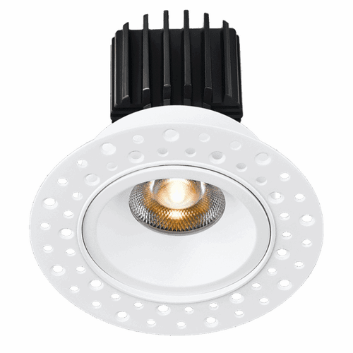 L3F-RRI-WH-RS20-3K98 - Tangra 3" Fixed Round Recessed Invisible White Trim 3000K CRI98 - Lotus LED