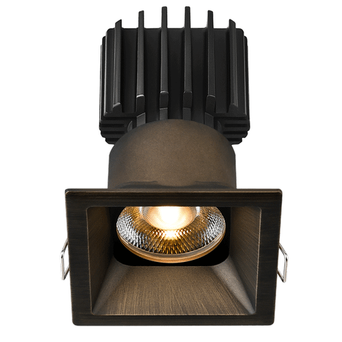 L3F-SRT-BR-LB24-3K95 - Tangra 3" Fixed Square Recessed Thin Bronze Trim 3000K CRI95 - Lotus LED