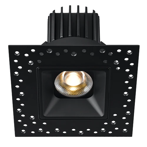 L3F-SRI-BK-LB50-3K98 - Tangra 3" Fixed Square Invisible Recessed 3000K CRI98 - Lotus LED
