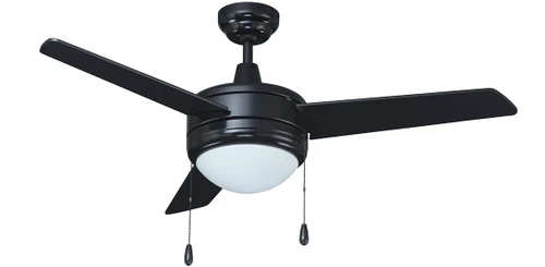 1043LED-1MBK-MBK - Contempo IV 52" 3-Blade Ceiling Fan 16W LED 3000K - RP Lighting + Fans
