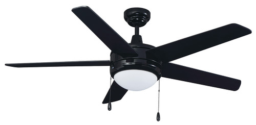 1045LED-1BK-BK - Mirage IV 52" 5-Blade Ceiling Fan 16W LED 3000K Black - RP Lighting + Fans