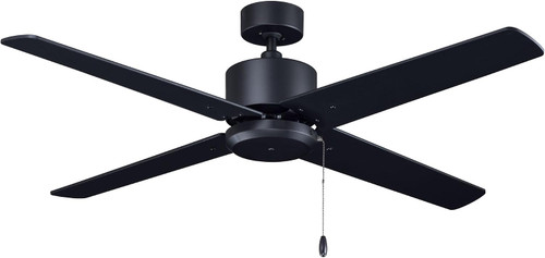 1047-1MBK-MBK - Aldea IV 52in 4-Blade Ceiling Fan Matte Black - RP Lighting + Fans