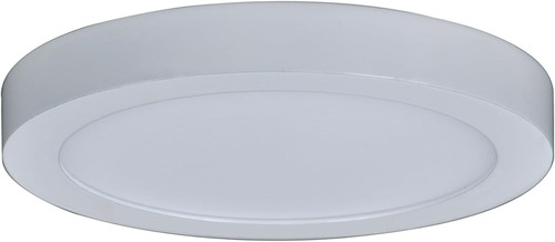 8537WH-90-3K - 9in 18W LED Slim Round Disk 3000K 90 CRI Wet Location - RP Lighting + Fans