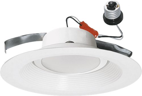 8723WH-90-3K-E - 4" 9W LED Baffle Retrofit 3000K 90CRI Wet EM - RP Lighting + Fans