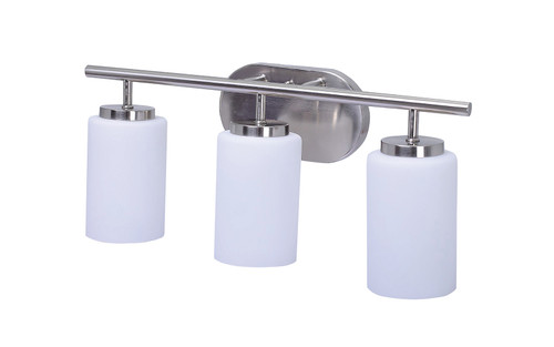 4918BN-3 - 3-Light E26 Vanity Light No Lamp Brushed Nickel - RP Lighting + Fans
