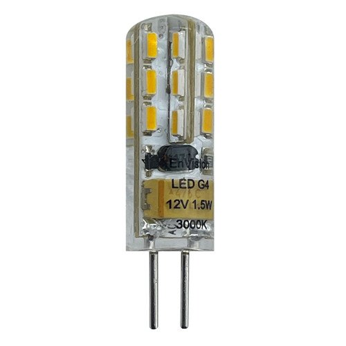 LED-G4WP-1.5W-WW - 1.5W LED T3 G4 Mini Bulb 3000K Clear 12V - Envision