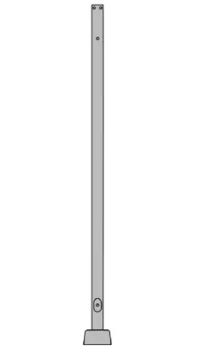 ENV-SQ-SS-35FT-5-7G-AB - 35ft Square Steel Light Pole 5in 7 Gauge - Envision