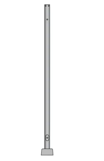 ENV-RD-SS-10FT-3-11G-AB - 10-ft Round Straight Steel Light Pole Anchor Base - Envision