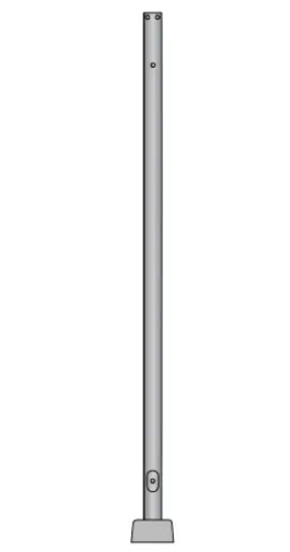 ENV-RD-SALM-10FT-4G-AB - 10-ft Round Straight Aluminum Pole Anchor Base - Envision