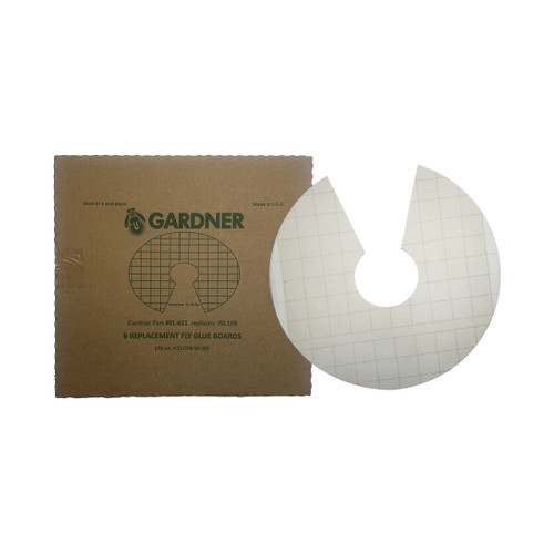 EL-611 - 11.25" circular glueboard for Aura fly light 6-pack - Gardner Fly Lights