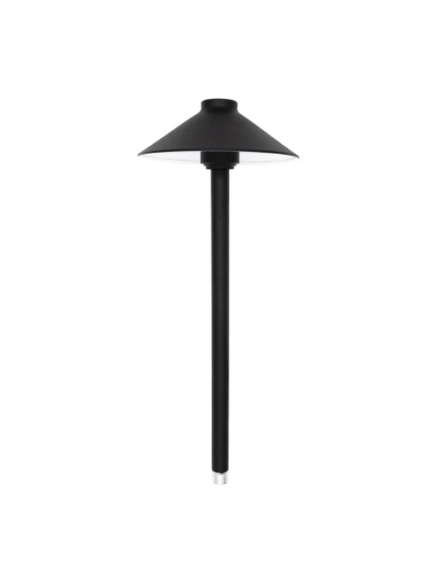 PSH075-TB-1936 - 7.5" Straight Hat Textured Black Path Light Fixture Only - Sollos