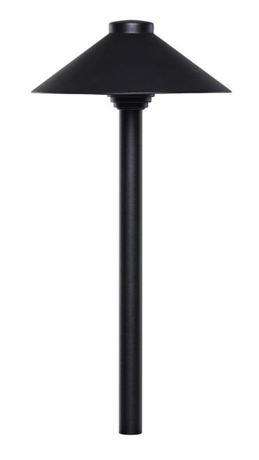 PSH075-TB-15-JC3/830/IP65/LED - 2.5W 3000K LED Straight Hat Path Light IP65 Textured Black - Sollos