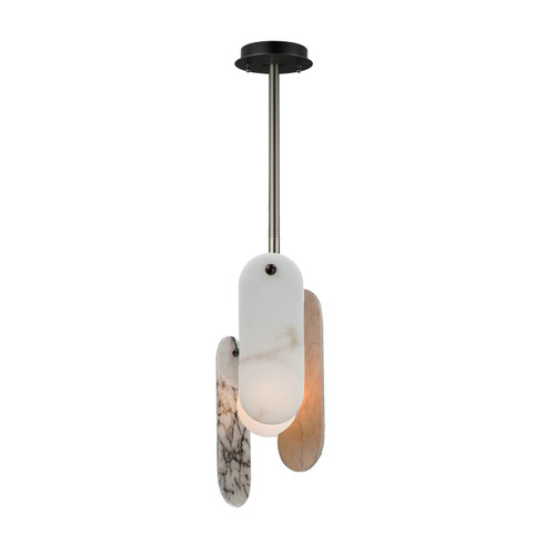 SM24811VSGM - Megalith Stone Single Suspension Pendant Gunmetal - Studio M