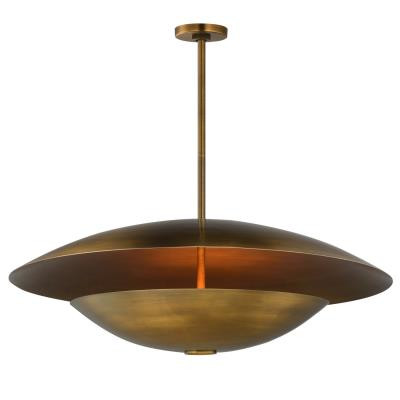 SM81858WBR - Vesta Warm Dim LED Pendant 120V Weathered Brass - Studio M