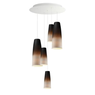 SM30005OMB - Stream 5-Light LED Multi-Light Pendant White - Studio M
