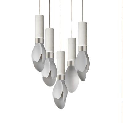 SM30145WTWCMSN - Burgeon Multi-Light Pendant in White - Studio M