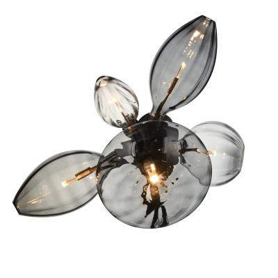 SM49300MSCLBK - Ray Dance LED Wall Sconce Smoke/Clear 30x19 Black - Studio M