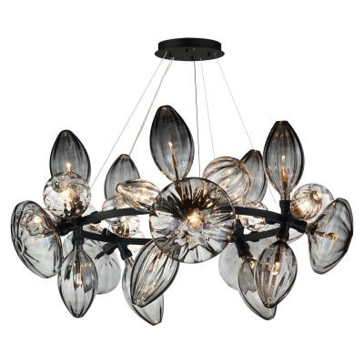 SM49305MSCLBK - Ray Dance Cluster LED Multi-Light Pendant Black - Studio M