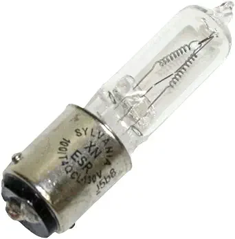100QCLDC 130V - 100W T4 Halogen Lamp - Sylvania