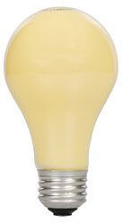 60AYRP 130V - 60W A19 Bug Light Bulb - Sylvania