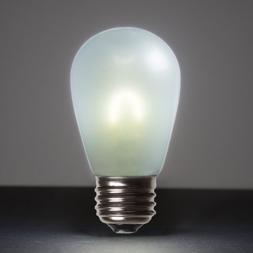 WGC-76846 - S14 Cool White LED FlexFilament Satin Glass Bulbs, 5-Pack - Wintergreen Corporation