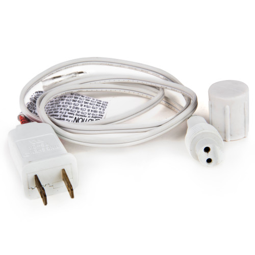 WGC-85595 - 3' WeatherPRO™ Commercial LED Power Adapter, White Wire - Wintergreen Corporation
