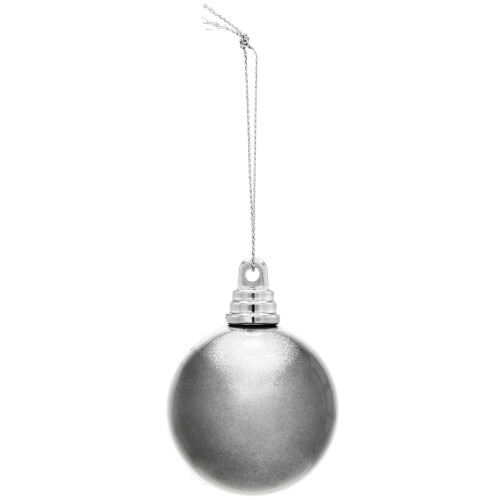 WGC-85854 - 2" Silver Commercial Shatterproof Ornament, Candy Finish, 12-Pack - Red Sleigh