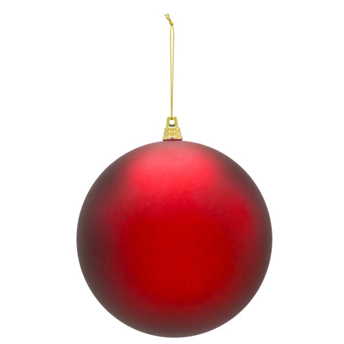 WGC-85890 - 6" Red Commercial Shatterproof Ornament, Matte Finish, 24-Pack - Red Sleigh