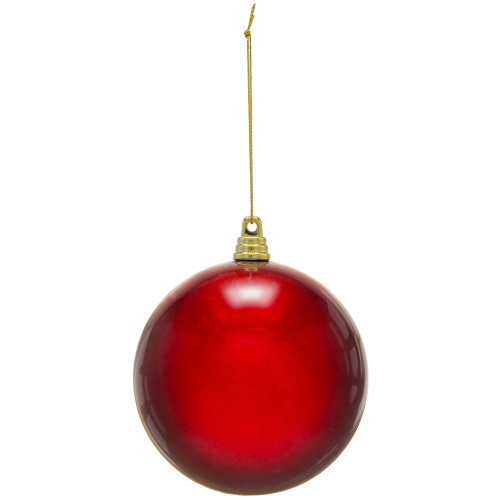 WGC-85916 - 4" Red Commercial Shatterproof Ornament, Candy Finish, 24-Pack - Red Sleigh