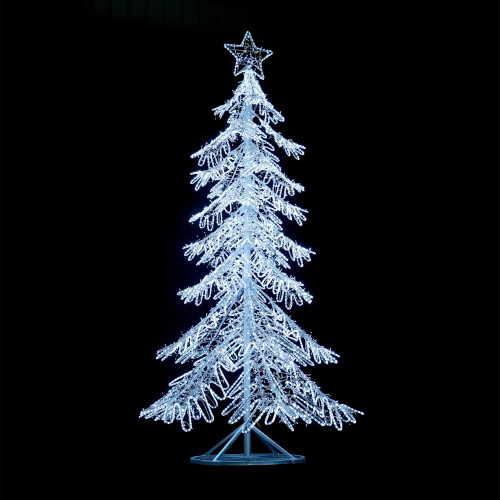 WGC-86110 - 13' 3mm Cool White LED Icy Christmas Tree, 3600 Lights - Wintergreen Corporation