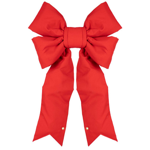WGC-87467 - 18" Red Structural 3D Canvas Bow - Red Sleigh