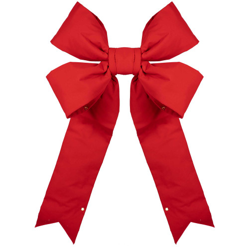 WGC-87469 - 24" Red Structural 3D Canvas Bow - Red Sleigh